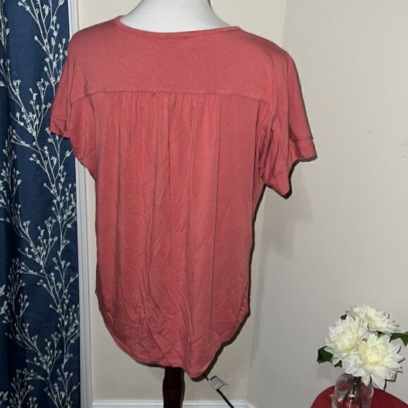Matilda Jane MJC Becca Womens Button-Tie Front Top Short Sleeve sz S Small MJ - Picture 5 of 10